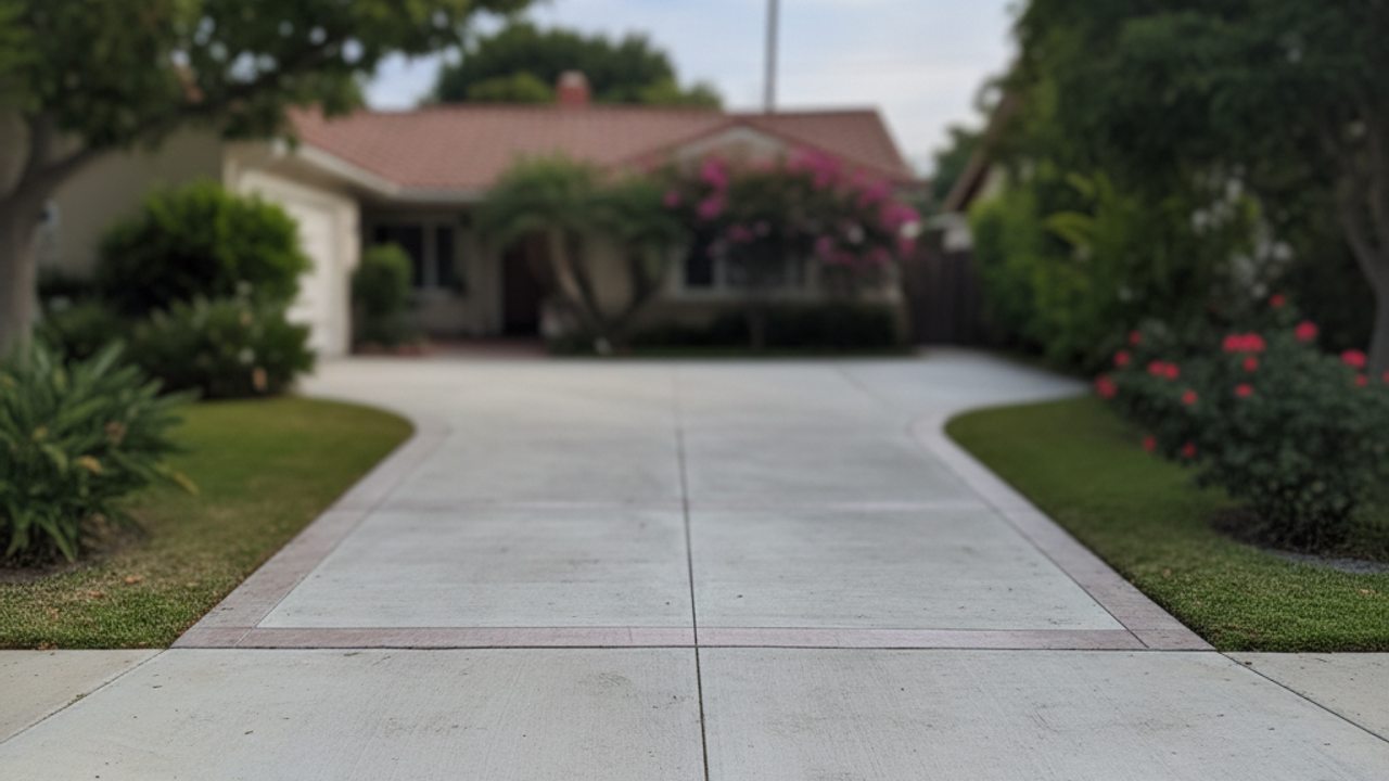 Concrete Driveways completed by Sunrise Concrete Company in Waskom, LA